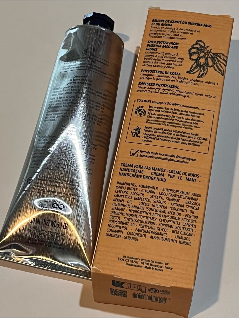 L’Occitane Classic 20% Shea Butter Hand Cream 5.1oz/150ml - Picture 5 of 5